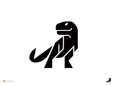 Dino dino identity logo logotype mark symbol t rex