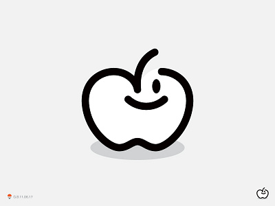 Apples are nice fruit identity logo logotype mark symbol