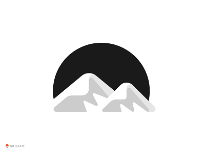 Mountains icon identity logo mark symbol typography