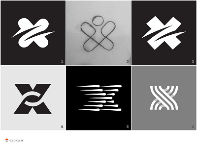 x's experiment icon identity logo mark sketch symbol typography