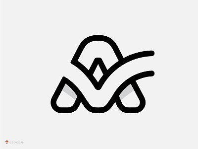 check mark a experiment icon identity logo mark sketch symbol typography