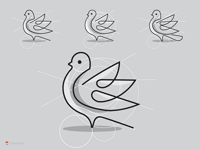 Pigeon WIP experiment icon identity logo mark sketch symbol typography