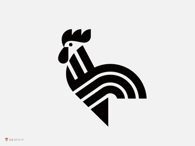 Rooster by George Bokhua on Dribbble