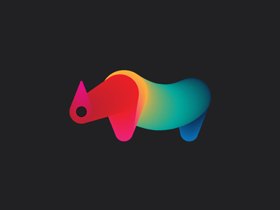 Rhino logo mark milash rhino symbol