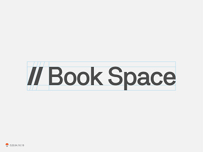 book space identity logo mark