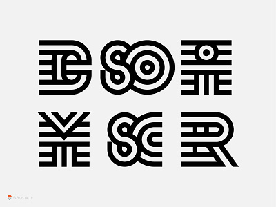 Mono baranding identity logo monogram symbol type