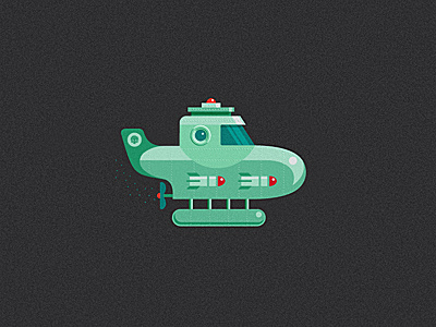 Green Submarine by George Bokhua on Dribbble