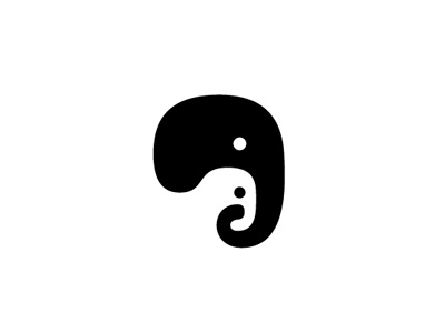 Elephant2 elephant logo mark milash negative space