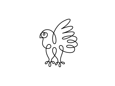 Owl Line bird george bokhua line logo mark milash owl