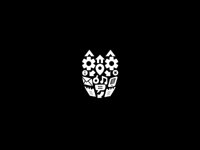 Icon Owl bird logo mark owl symbol