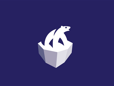 Polar Ice animal bear logo mark milash polar symbol