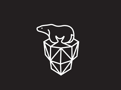 Lonely Bear bear design ice iceberg illustration logo mark nature symbol