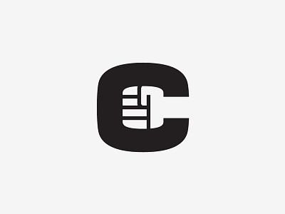 C Fist brand c identity letter logo mark symbol type