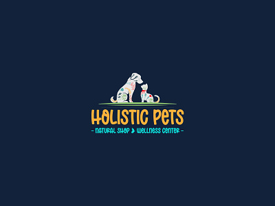 Holistic pets animal animal logo branding cat logo dog logo holistic pet modern logo natural pet pet care logo petcare pets logo shop vet veterinary logo wellness logo