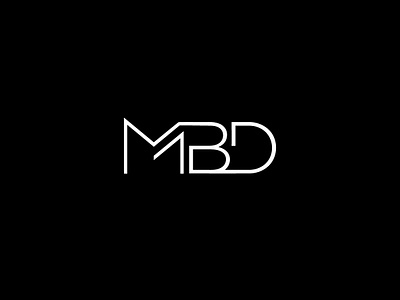 MBD 2019 b best brand branding creative creativity d design emblem logo creative round flat icon illustration logo design m mbd minimal modern top 10 typography