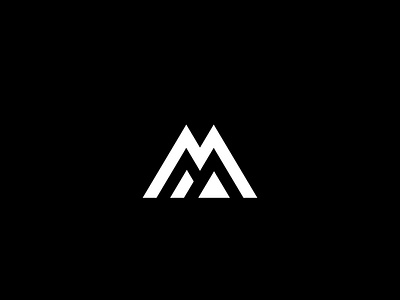 M mountain 2019 2019 best photographer best brand branding design emblem logo creative round hill logo design m m hill m mountain minimal mountain mountain bike music new recent top trend