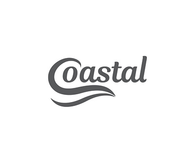 coastal brand branding clean coastal emblem logo creative round flat illustration logo design modern typography vector