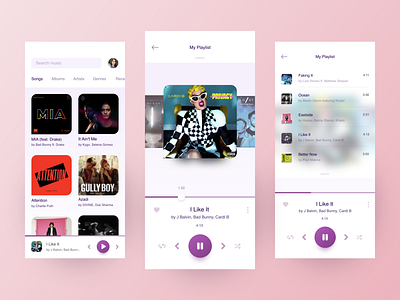 Simple UI for Music player