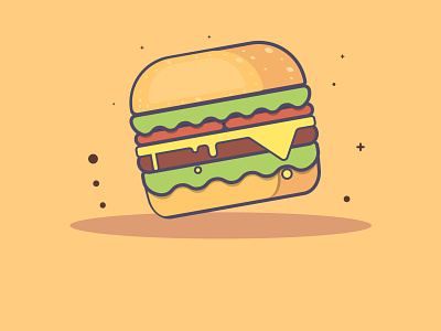 burger burger design fastfood icon illustrator