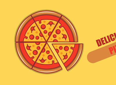full pizza design fastfood illustrator red red pizza red pizza vector