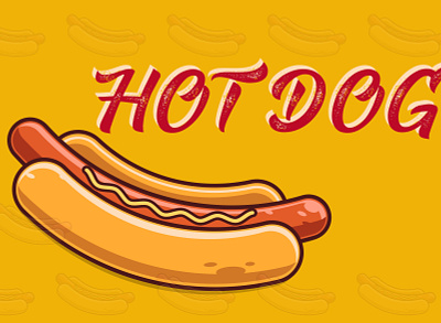 hot dog design hotdogs illustrator vector vector illustration