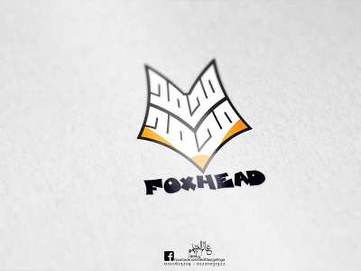 FoxHead calligraphy design illustrator logo design photo edit photoshop skill designer typography vector
