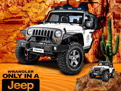 car breaks rock wall branding design jeep jeepwrangler manipulation photo editing photo manipulation social social media socialmedia wrangler