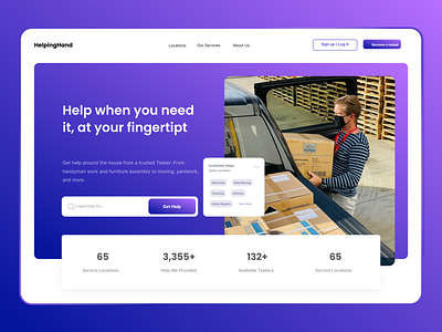 Web UI/UX Design for HelpingHand