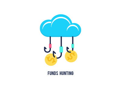 Funds Hunting Icon business currency flat funds hunting icon money online