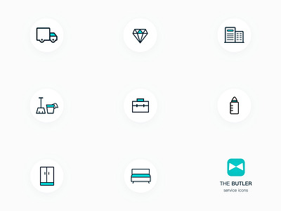 blancstudio.co/ The Butler iconography ui