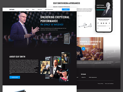 business man landing page design minimal typography ui ui design uidesign uiux web web design website