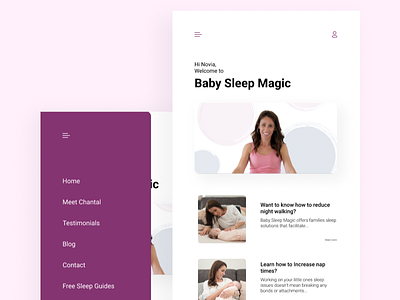 Baby Sleep Apps app branding design identity minimal ui ux