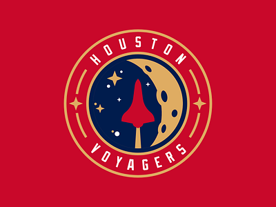 Houston Voyagers Updated branding logo sportsbranding