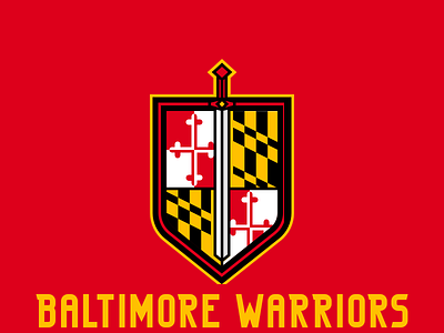 Baltimore Warriors Updated branding logo sportsbranding