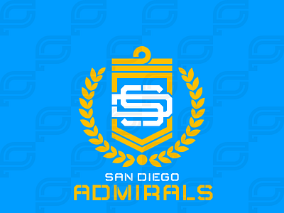 San Diego Admirals branding design iaafproject logo sportsbranding