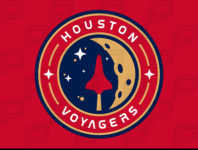 Houston Voyagers branding design iaafproject logo sportsbranding