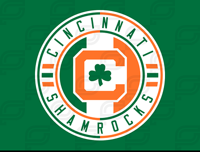 Cincinnati Shamrocks branding design iaafproject logo sportsbranding