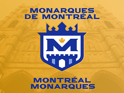 Montréal Monarques Updated branding design logo nafaproject sportsbranding