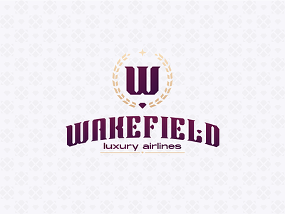 Wakefield Airlines branding design logo