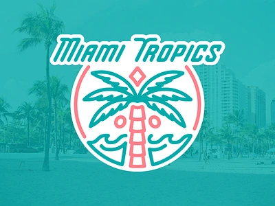 Miami Tropics branding design logo nafaproject sportsbranding