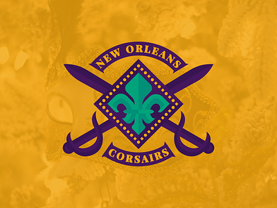New Orleans Corsairs branding design logo nafaproject sportsbranding