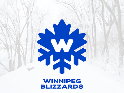 Winnipeg Blizzards branding design logo nafaproject sportsbranding