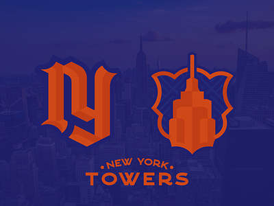 New York Towers branding design logo nafaproject sportsbranding