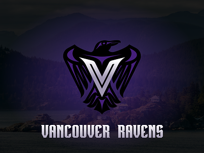 Vancouver Ravens branding custom font design football graphic design logo logo design nafaproject raven ravens sports sports logo sportsbranding vancouver wordmark