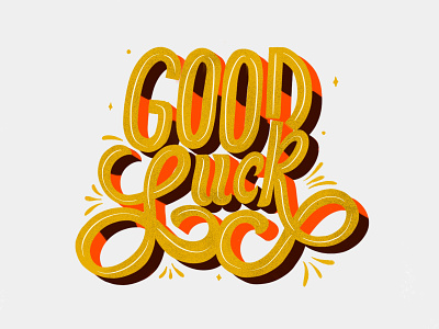 Good Luck design good goodtype happy illustration lettering letters luck typography
