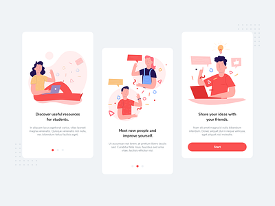 Onboarding Screens for Education App