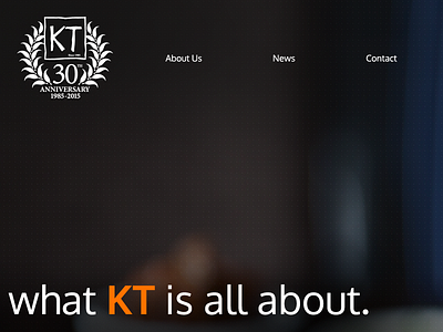 KT Restaurant dark layout one page restaurant webdesign