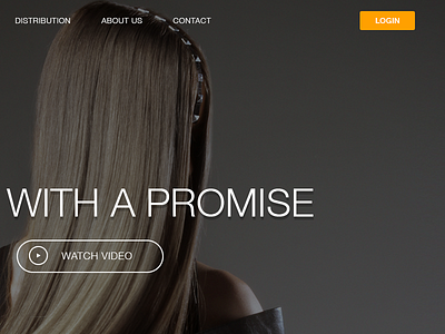 Landing Page for Hair Brand branding landing page one page webdesign