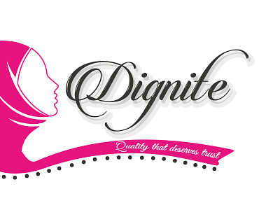 Dignite fashion logo logo design muslim logo women fashion