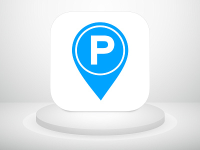 IOS Icon for Parking Spot Finder icon ios mobile app icon parking spotfinder